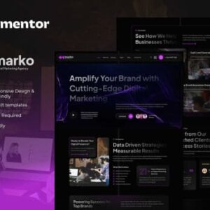 Marko – Digital Marketing Agency Elementor Template Kit