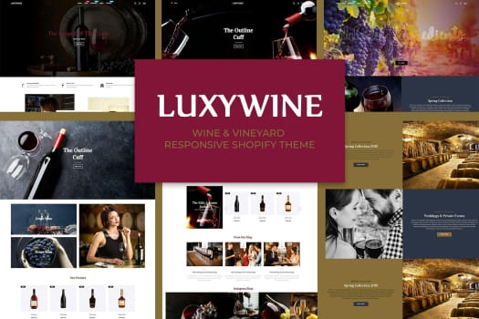 Luxywine – Wine & Vineyard Shopify Theme