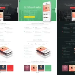 App on – Responsive App Landing HTML Page | Landing Page Templates