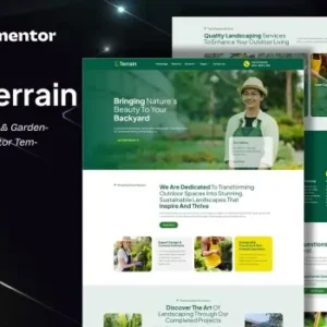 Terrain – Landscape & Gardening Elementor Template Kit
