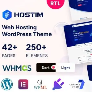 Hostim Theme – Web Hosting WordPress Theme with WHMCS