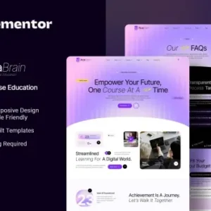Acabrain – Online Course Education Elementor Template Kit
