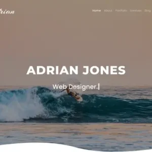 Adrian – Portfolio Template | HTML Template