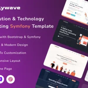 Agency & Technology Symfony Template – Skywave | HTML Template